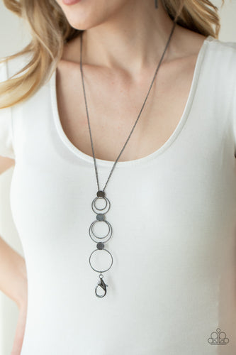 Join The Circle Necklace - Black - SassyChicGlitz