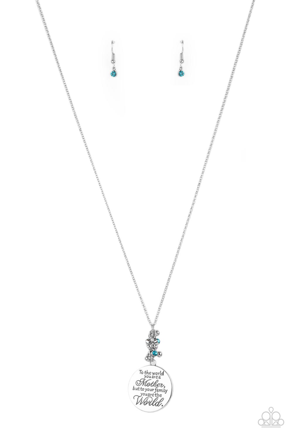 Maternal Blessings Necklace - Blue - SassyChicGlitz