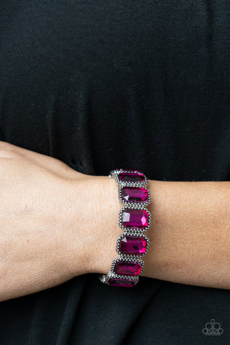 Studded Smolder Bracelet - Pink - SassyChicGlitz