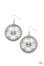 Load image into Gallery viewer, Floral Fortunes Earrings - Silver - SassyChicGlitz
