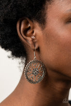 Load image into Gallery viewer, Floral Fortunes Earrings - Silver - SassyChicGlitz
