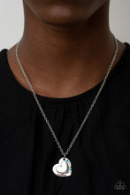 Load image into Gallery viewer, Happily Heartwarming Necklace - Blue - SassyChicGlitz

