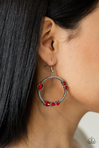 Glamorous Garland Earrings - Red - SassyChicGlitz