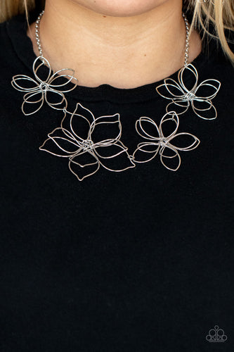 Flower Garden Fashionista - Silver - SassyChicGlitz