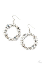Load image into Gallery viewer, GLOWING in Circles - White Earring - SassyChicGlitz
