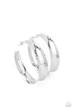 Load image into Gallery viewer, Fearlessly Flared Hoop Earrings - Silver - SassyChicGlitz
