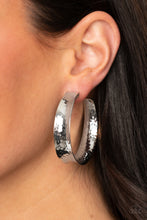 Load image into Gallery viewer, Fearlessly Flared Hoop Earrings - Silver - SassyChicGlitz
